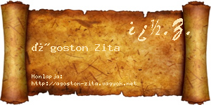 Ágoston Zita névjegykártya