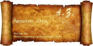 Ágoston Zita névjegykártya